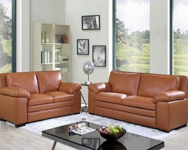 7275 SALON CUIR 6 PLACES S 131 COULEUR NOIRE A90