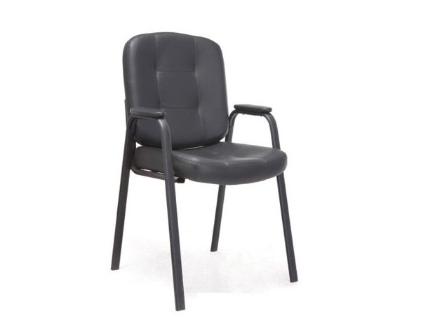 CHAISE VISITEUR PU YL-C719(788) NOIRE 60*65*90 AVEC ACCOUDOIR