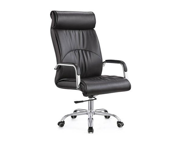 FAUTEUIL DOSSIER HAUT PU 805A NOIR