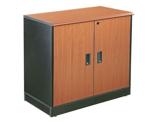 MEUBLE DE RGMT BAS 2P BOIS BD 888W 800x410x800 CHERRY 501/BLACK