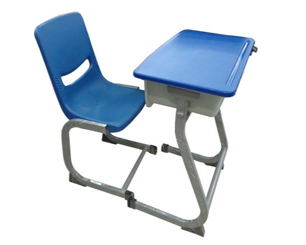 TABLE ECOLIERE+CHAISE H03+KZ07 BLEUE