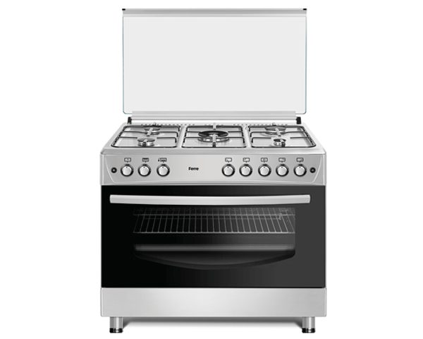 CUISINIERE 5 FEUX FERRE 90X60 F9P50G2 INOX