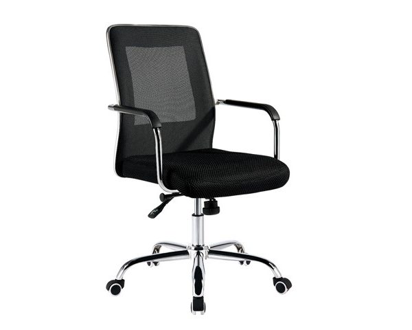 CHAISE SECRETAIRE A MAILLE T-05 NOIRE