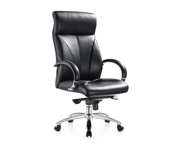 FAUTEUIL DOSSIER HAUT PU 1002H NOIR