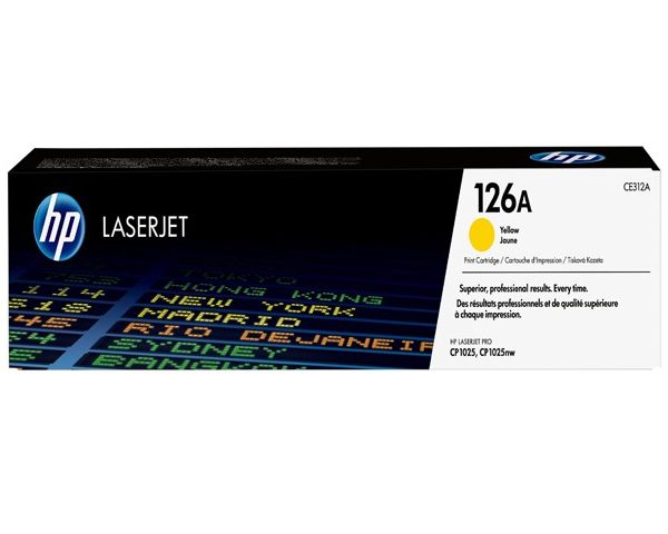 TONER HP 126 A CE 312 JAUNE/1025 DESTOCKAGE