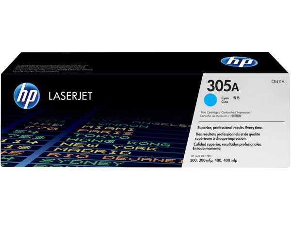 TONER HP LASERJET 305 cyan CE 411A Pour hp laser pro 300 M375