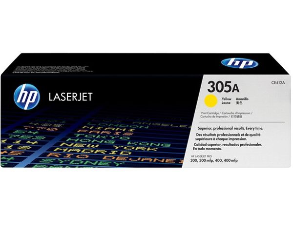 TONER HP LASERJET 305 yellow CE 412A Pour hp laser pro 300 M375