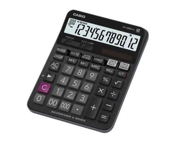 CALCULATRICE 12 CHIFFRES CASIO 1 DJ-120D PLUS