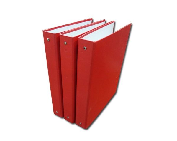 CLASSEUR LEV PVC A4 4 ANNEAUX ROUGE D40 SH-1201