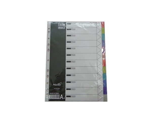 INTERCALAIRE A4 12 POSITIONS PLASTIQUE KH-1402