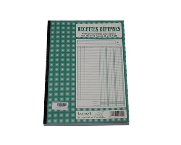MANIFOLD RECETTES DEPENSES DUPLI A4 210 X297 LAUREAT