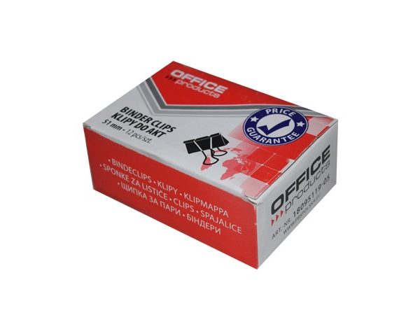 PINCE DESSIN DOUBLE CLIP 51 MM BOITE DE 12 REF 18095119-06