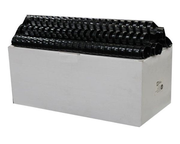 SPIRALE PLAST. 45MM BTE/50 NOIR BU-9131 capacité 410 feuilles