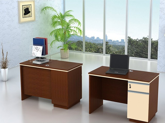 TABLE SECRETAIRE AM-03 1200x600x760 ROSEWOOD+JAUNE/BLANC+CAISSON