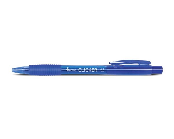 STYLO RETRACTABLE 0.7 MM BLEU FO51502