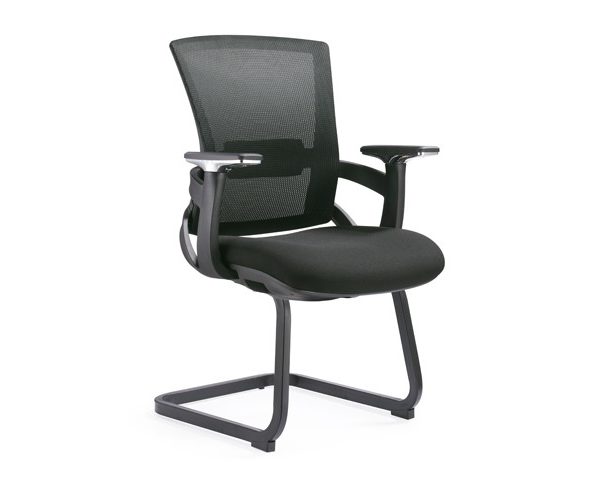 CHAISE VISITEUR A MAILLE 2301 V NOIRE