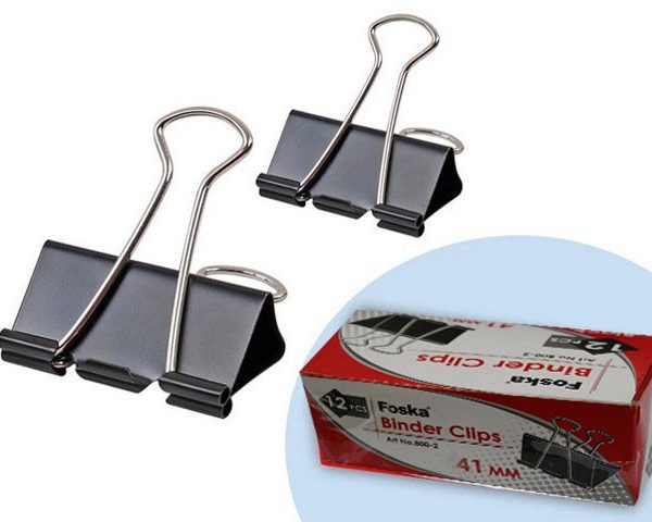 PINCE DESSIN DOUBLE CLIP 41 MM 800-2 Pqt de 12