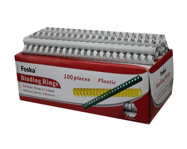 SPIRALE PLAST. 14MM BTE/100 BLANC CB514