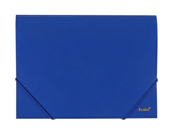 CHEMISE 3 RABATS PLASTIQUE FOSKA W311-38 BLEU NOIR