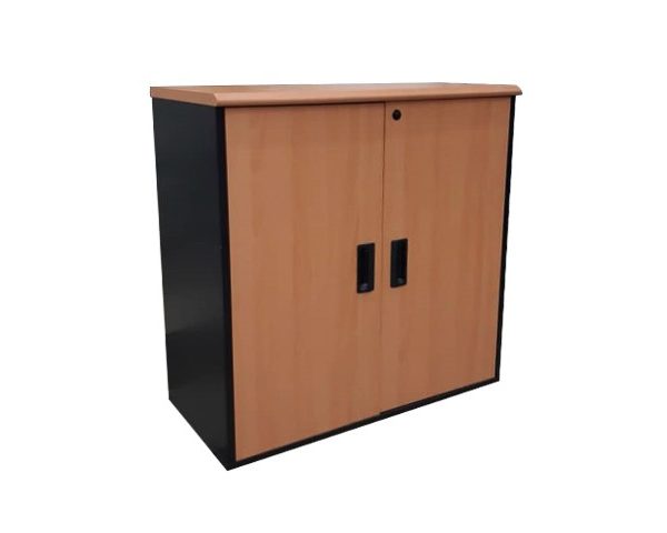 MEUBLE DE RGMT BAS 2P BOIS BD 888W 800x410x800 BEIGE 701-1/BLACK