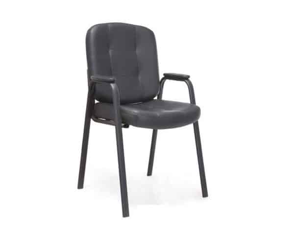 CHAISE VISITEUR PU YL-C719(788) MARRON 60*65*90 AVEC ACCOUDOIR