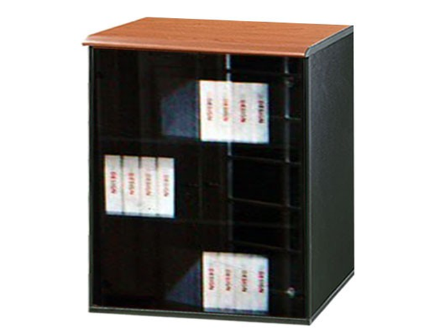 MEUBLE DE RGMT MOYEN 2P VIT STC 812G 80x41x117 LIGHT CHERRY SS BUR