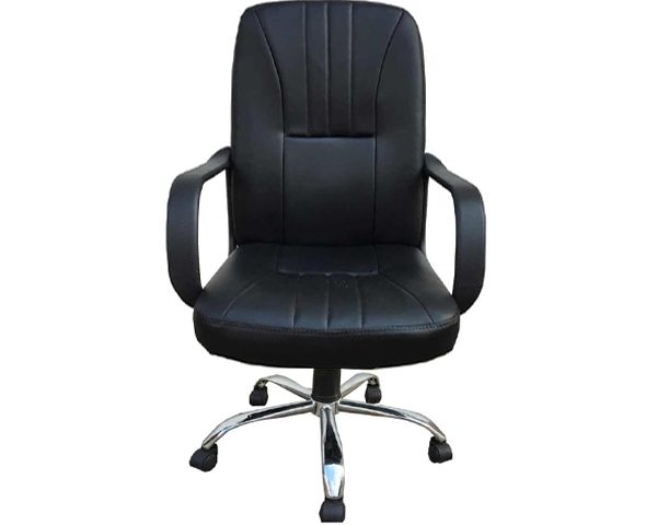 FAUTEUIL DOSSIER HAUT PU AM2951 NOIR
