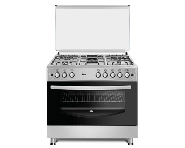 CUISINIERE 5 FEUX FERRE 90X60 F9P50G2-DI GRISE