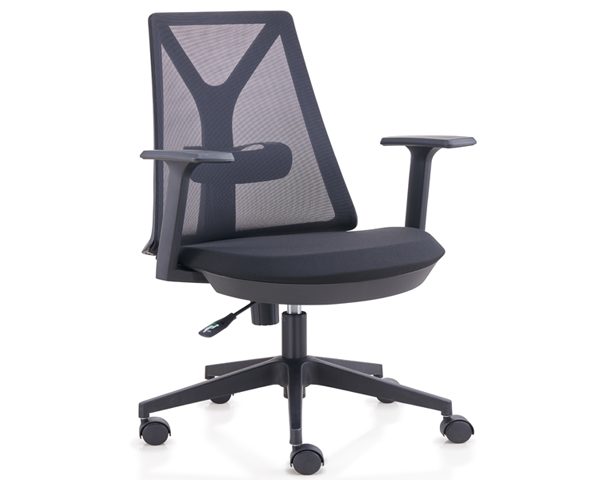 FAUTEUIL SECRETAIRE A MAILLE D1-808BB NOIRE 63*67*97