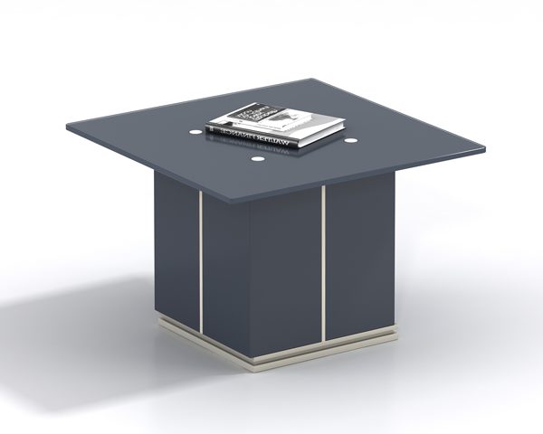 TABLE COIN DE BUREAU ST02 700*700*450 Y11+C15+GRIS FONCE BLEUE