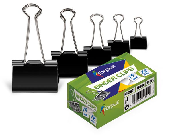 PINCE DESSIN DOUBLE CLIP 41 MM BOITE DE 12 FORPUS FO 61604