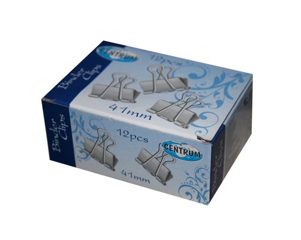 PINCE DESSIN DOUBLE CLIP 41 MM BOITE DE 12 CENTRUM 81832