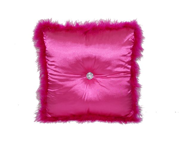 COUSSIN 46X46 ROSE DESTOCKAGE