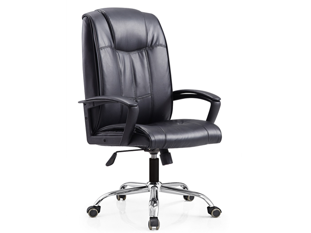 FAUTEUIL DOSSIER HAUT PU 629H NOIR