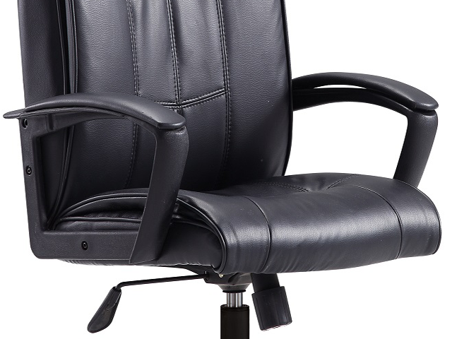FAUTEUIL DOSSIER HAUT PU 629H NOIR