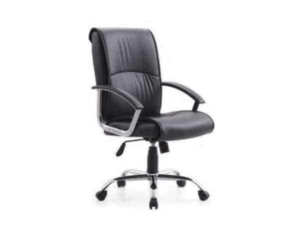 FAUTEUIL DOSSIER BAS PU 111L NOIR