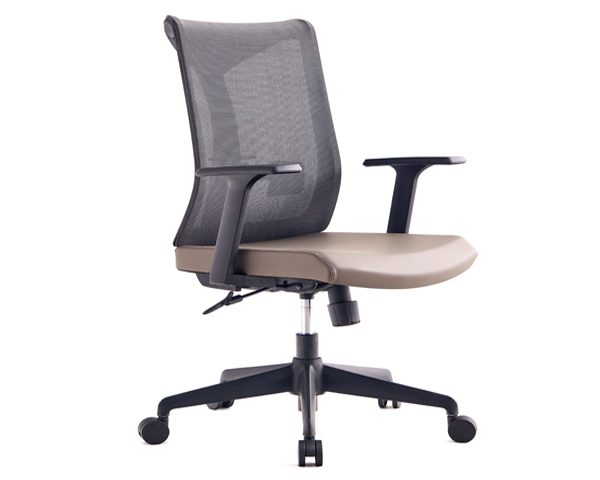 FAUTEUIL SECRETAIRE A MAILLE LEON-BB NOIRE 62*52*100