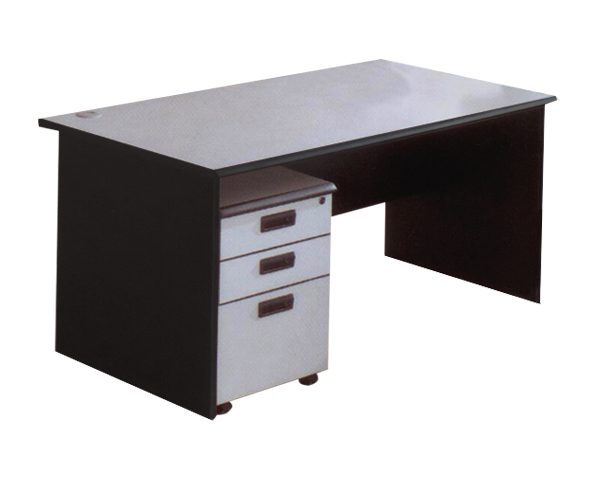 TABLE SECRETAIRE BD 1275 (1200*750*750) COULEUR GRIS TF-004/BLACK