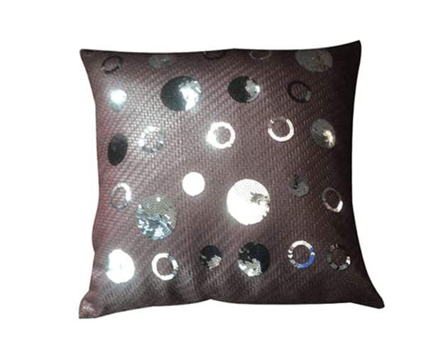 COUSSIN 46*46 MARRON FONCE DESTOCKAGE