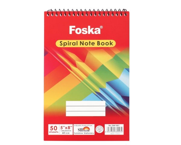 BLOC NOTE 100P A5 SPIRALE PM FOSKA DW1000