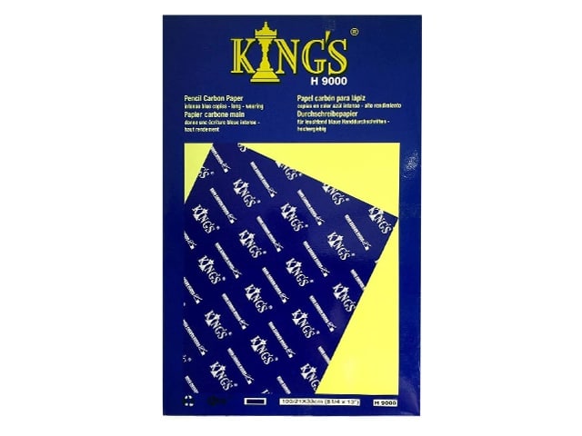 PAPIER CARBONE A MAIN BLEU KING H9000