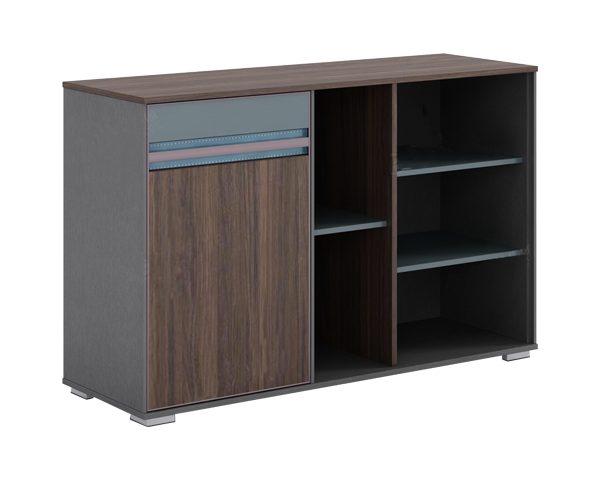 MEUBLE DE RGMT BAS 1P BOIS LM203 C1200 1200x400x857 NORTH AMER SS BUR