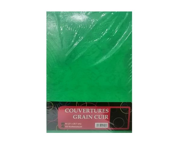 COUVERTURE MALMERO GRAIN CUIR VERT