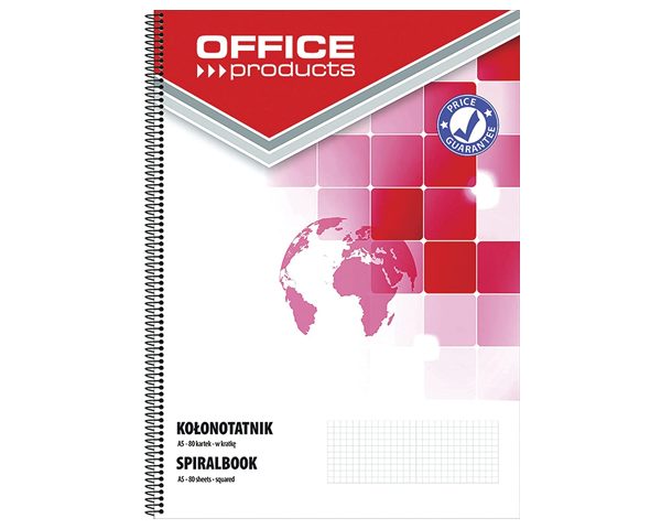 BLOC NOTE 160P A4 SPIRAL 70 gsm OFFICE 16058011-99