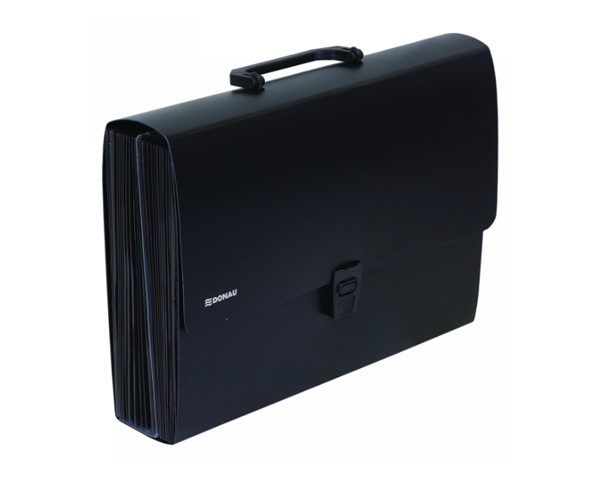 CARTABLE TRIEUR DE DOCUMENTS A4 PP NOIR DONAU 8558001PL-01