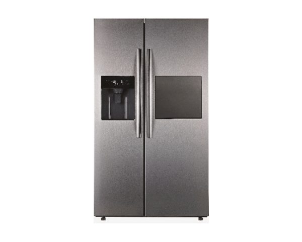 REFRIGERATEUR SBS 657L MIDEA IN MDRS678FGE02 DIS DEAU GRI 895X745X178