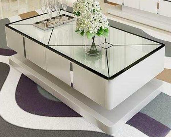 TABLE BASSE A390 BLANCHE 133x73x28