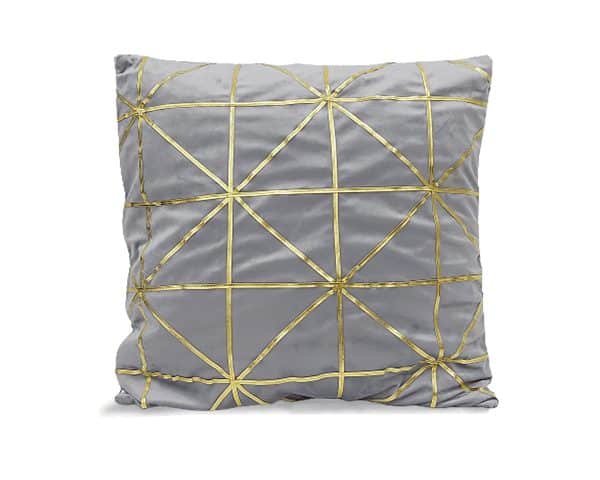 COUSSIN 46X46 GRIS DOREE