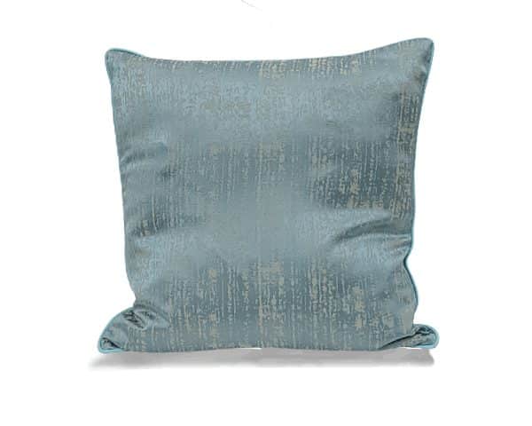COUSSIN 46X46 VERT TURQUOISE MORDOREE