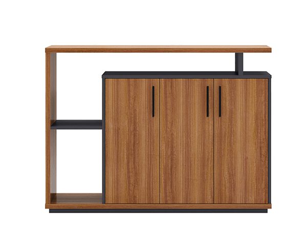 MEUBLE DE RGMT BAS 3P BOIS CSB07-1288 1200*400*800 SA19+LIGHT GREY